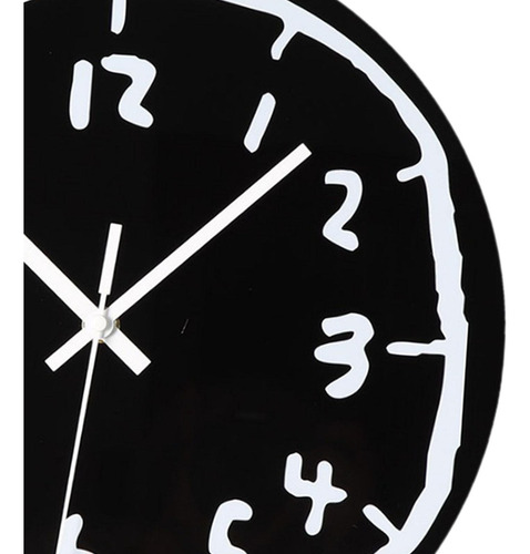 Reloj De Pared Ornamento Silencioso, Versátil, Sin, Negro