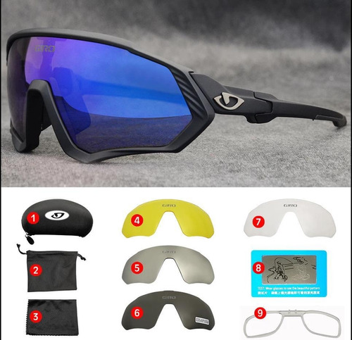 Gafas Giro Ciclismo Mtb, 5 Lentes Protección Uv Envío Gratis