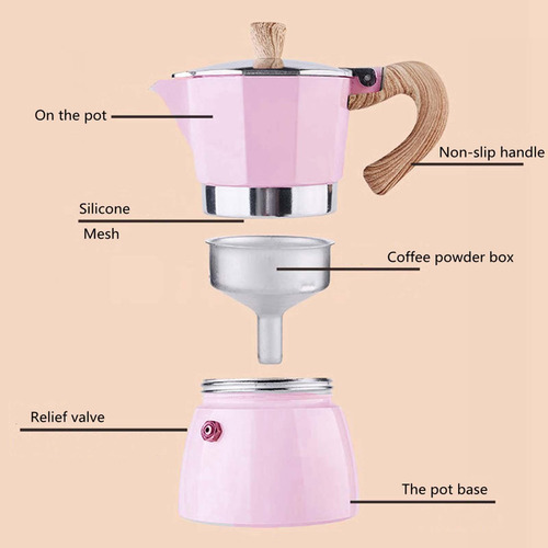 Accesorios De Del Percolador Del Del 300ml Rosado 300ml