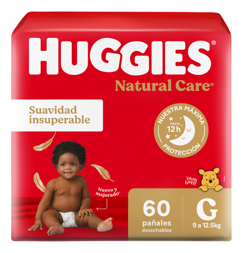 Huggies Supreme Care pañales sin género tamaño G 60 unidades