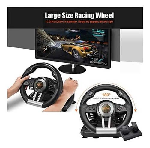 Pxn V3ii Pc Racing Wheel, Usb Car Race Gaming Volante Con Pe