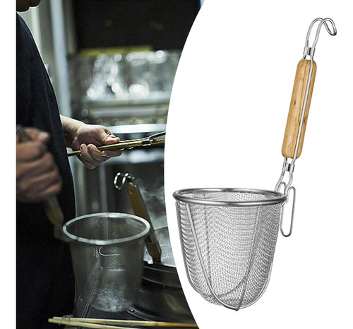 W Colador De Fideos, Cesta Para Patatas Fritas, Mango C