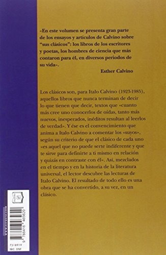 Por Qué Leer Los Clásicos: 19 (biblioteca Italo Calvino)