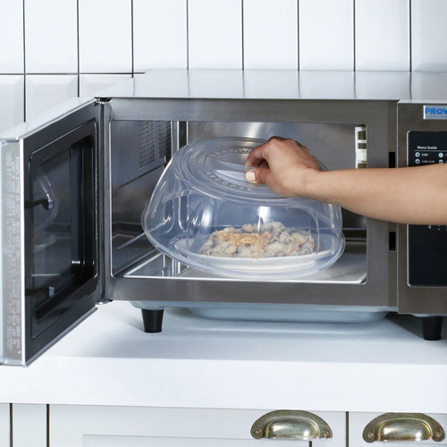 Imagen 2 de 2 de Tapa Horno Microondas Anti Salpicadura Cocina Apila Platos