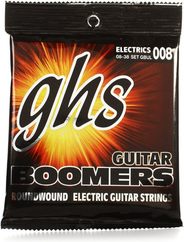 Encordado Para Guitarra Electrica Ghs Boomers Gbul 08-38 Usa