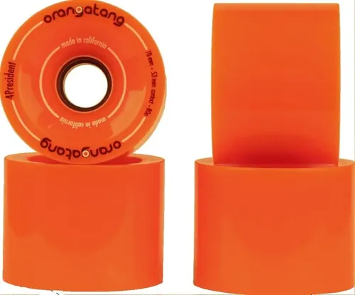 Roda Orangatang 4president 70mm 80a Laranja Skate Longboard