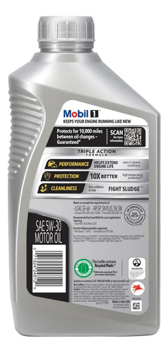 Aceite Mobil 1 Sintético 5w-30 6x946ml Total 5.678l