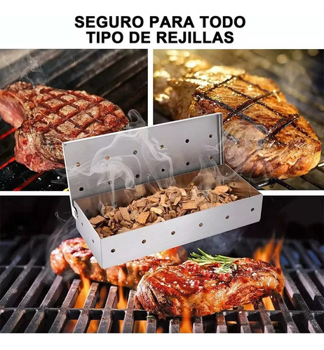 Caja Para Ahumar Barbacoa, Astillas De Madera
