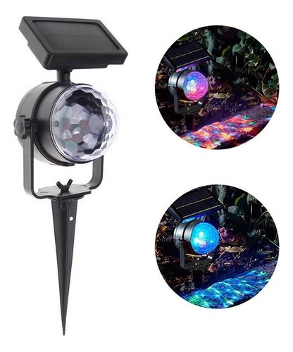 Proyector Giratorio De Césped Solar Kama Led Para