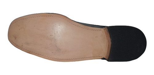 Imagen 3 de 4 de Zapato Con Hebilla Modelo Y Talle Unico Cuero Negro Hombre