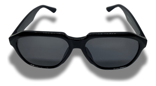 Lentes De Sol Luxy Vision Unisex Con Protección Solar Redondo Negro Negro Negro