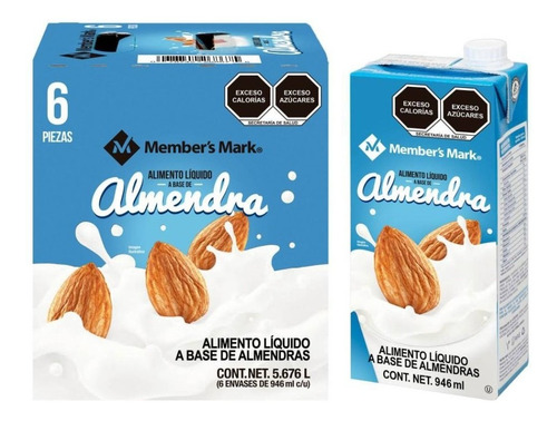 Leche De Almendras Member's Mark 6 Pack