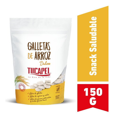 Galletas De Arroz Dulces Tucapel 150 Gr.