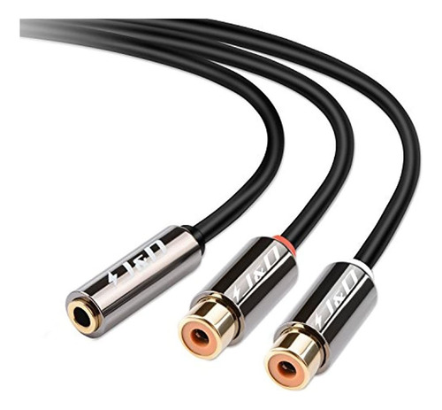 Cable Rca De 0.138 En Un 2 Rca Chapado En Oro J Y D [carcasa