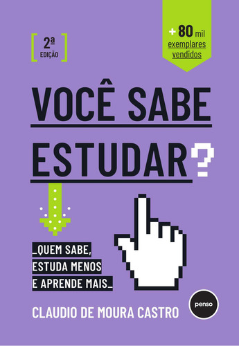 Você Sabe Estudar?, De Claudio De Moura Castro., Vol. 1. Editorial Penso, Capa Mole, Edição 2ª Edição Em Português, 2024