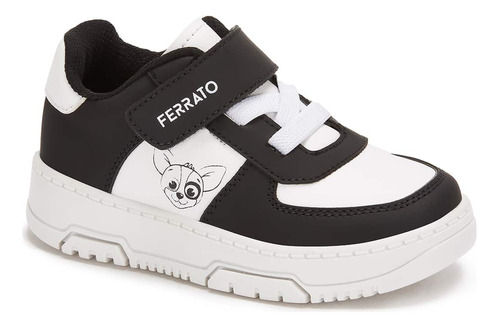 Tenis Andy&ferr Velcro Ajustable Para Niño Color Blanco