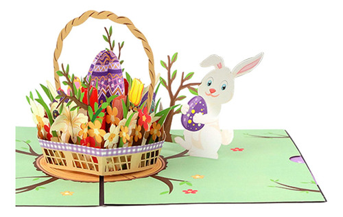 Tarjeta De Felicitación De Pascua, Ventana 3d, Tarjeta De