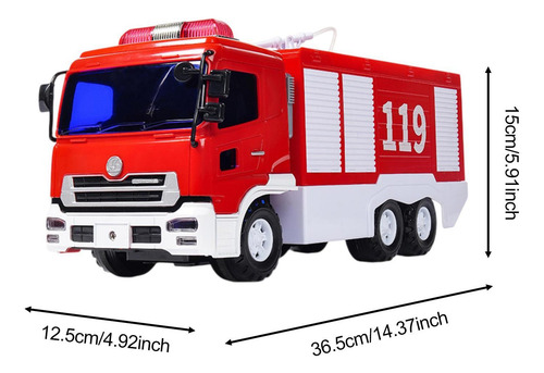 Fire Truck Toy Home Decor Portable Pull Back Fire Engine