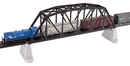 Puente Truss Negro Escala Ho 18         