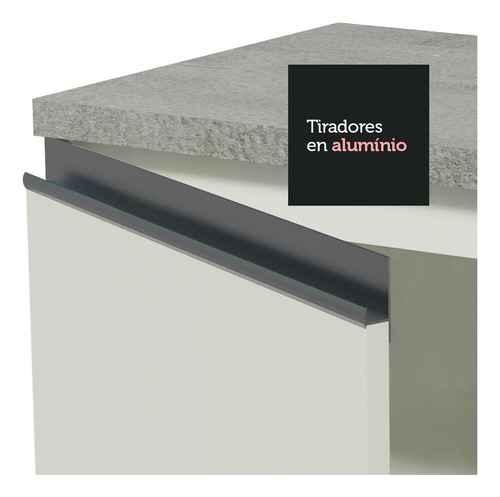 Madesa Armario Baño 120cm 2 Puertas 3 Cajones Color Blanco