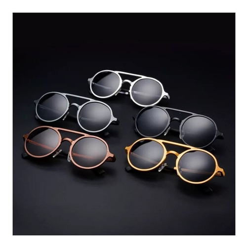 Imagen 4 de 7 de Lentes De Sol Luricci - Polarizados Retro Unisex + Estuche