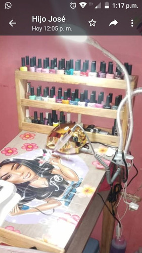Imagen 5 de 10 de Mesa Para Maniquiur Hacer Uñas Cómoda Excelente Acabados