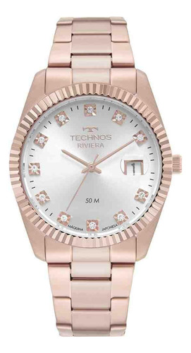 Relógio Technos Elegance Riviera Feminino Rosa 2117lee/1k