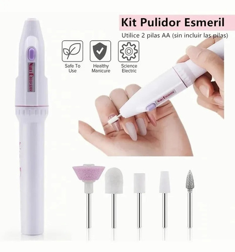 Kit Uñas Lámpara Uv Led Drill Taladro Y Decoración De Viaje