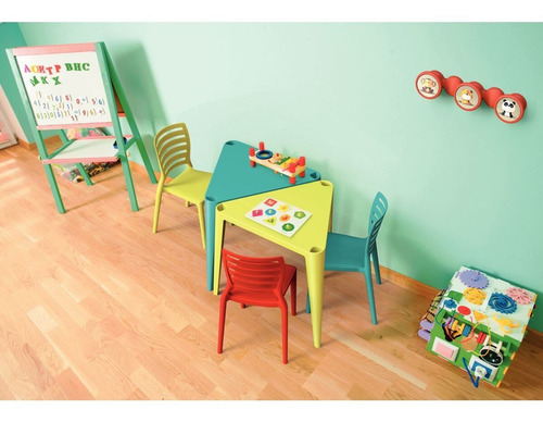 Mesa Infantil Tramontina Sofia Em Polipropileno Azul