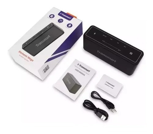 Parlante Tronsmart Element Mega portátil con bluetooth negra 220V