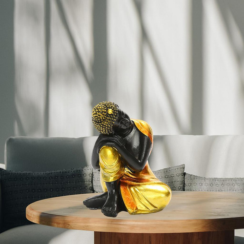 2 Estatua De Buda Indio Estatuilla Cara A La Derecha