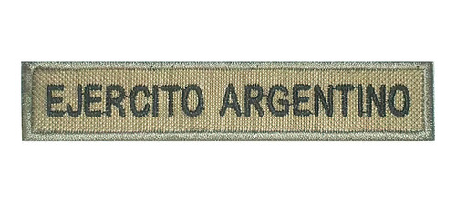 Parche Bordado Tira Brevet Ejercito Argentino Beige