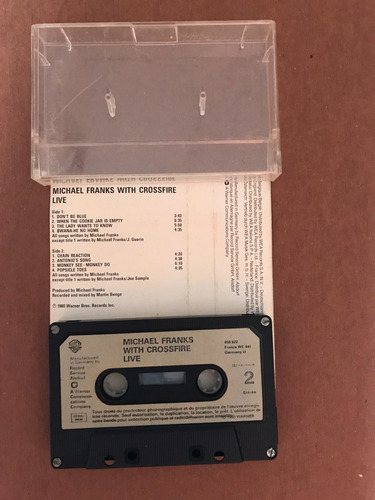 Michael Franks With Crossfire - Live - Cassette (Usado)