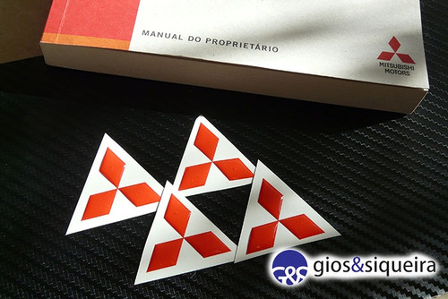 Imagem 3 de 3 de Adesivo P Calotinha Da Roda Mitsubishi Lancer Resinados