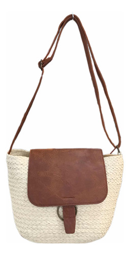 Bolso Mimbre Cartera Verano Playa 