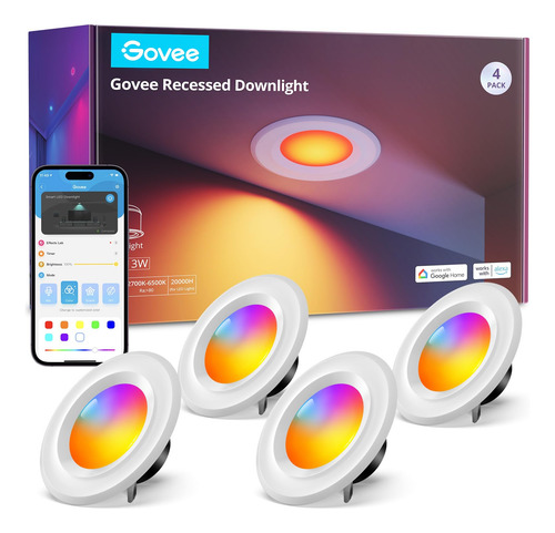 Lámpara Empotrada Smart Retrofit, 6 Pulgadas, Paquete De 4 U