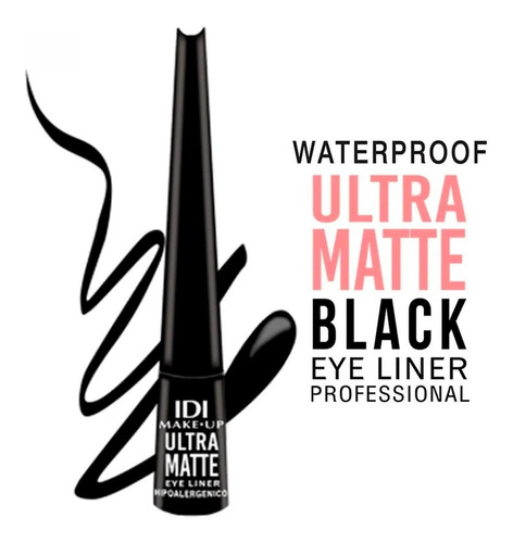 Idi Make Up Delineador De Ojos Liquido Ultra Matte Negro
