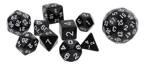 Dados Do Jogo De Mesa Dungeons And Dragons Preto