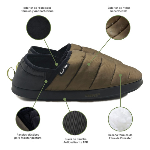 Pantuflas Térmicas Cloudfit Outdoor Suela Warmpath