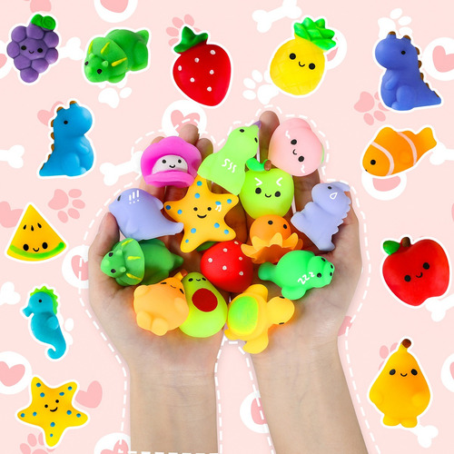 Mochis Squishy Juguetes Antiestrés Baratos Kawaii 48 Piezas