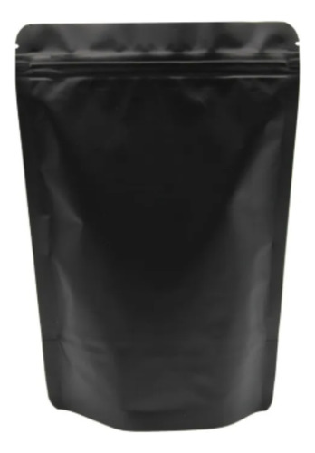 100 Bolsas Laminada Standup Pouch Mini Blanca O Negra Mate Negro Mini