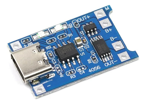 Modulo Carga Tp4056 Tipo C Cargador Bateria Litio 3.7v Usb