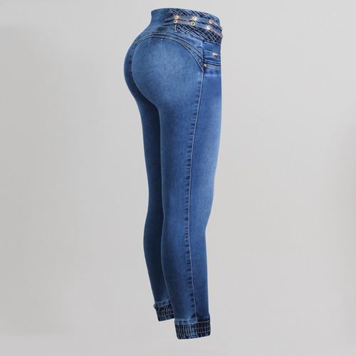 Jeans Praga Fedra Corte Colombiano Strech Levanta Pompas