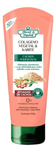 Ativador De Cachos Sem Enxague Flores E Vegetais - 200g