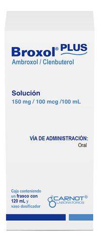 Broxol Plus Solución 150 Mg/100 Mcg, 1 Frasco 120 Ml