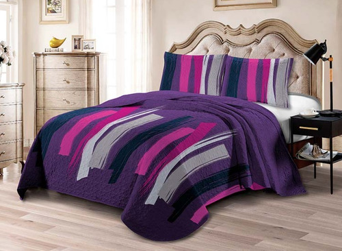 Quilt Cubrecama 1.5 Plaza Idetex  Temporada Primavera Verano