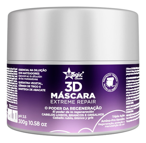 Máscara Extreme Repair Magic Color 300gr