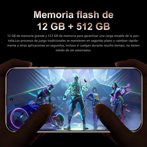 2025 El Más Popular Teléfono Inteligente I16 Pro Max Desbloquea Dual Sim 12gb Ram 512gb Rom Smartphone Android 14 5g Wifi Más Barato Celular