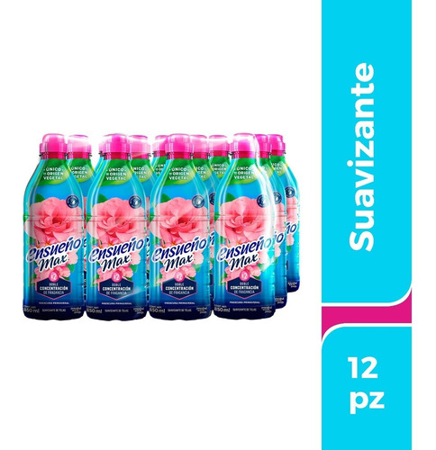 Pack X12 Suavizantes Ensueño Max Frescura Primaveral 850ml