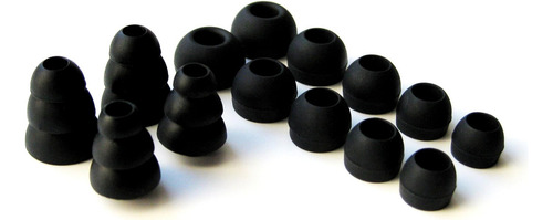 Juego Repuestos Negros Comfort Eartips Eargels Compatibles